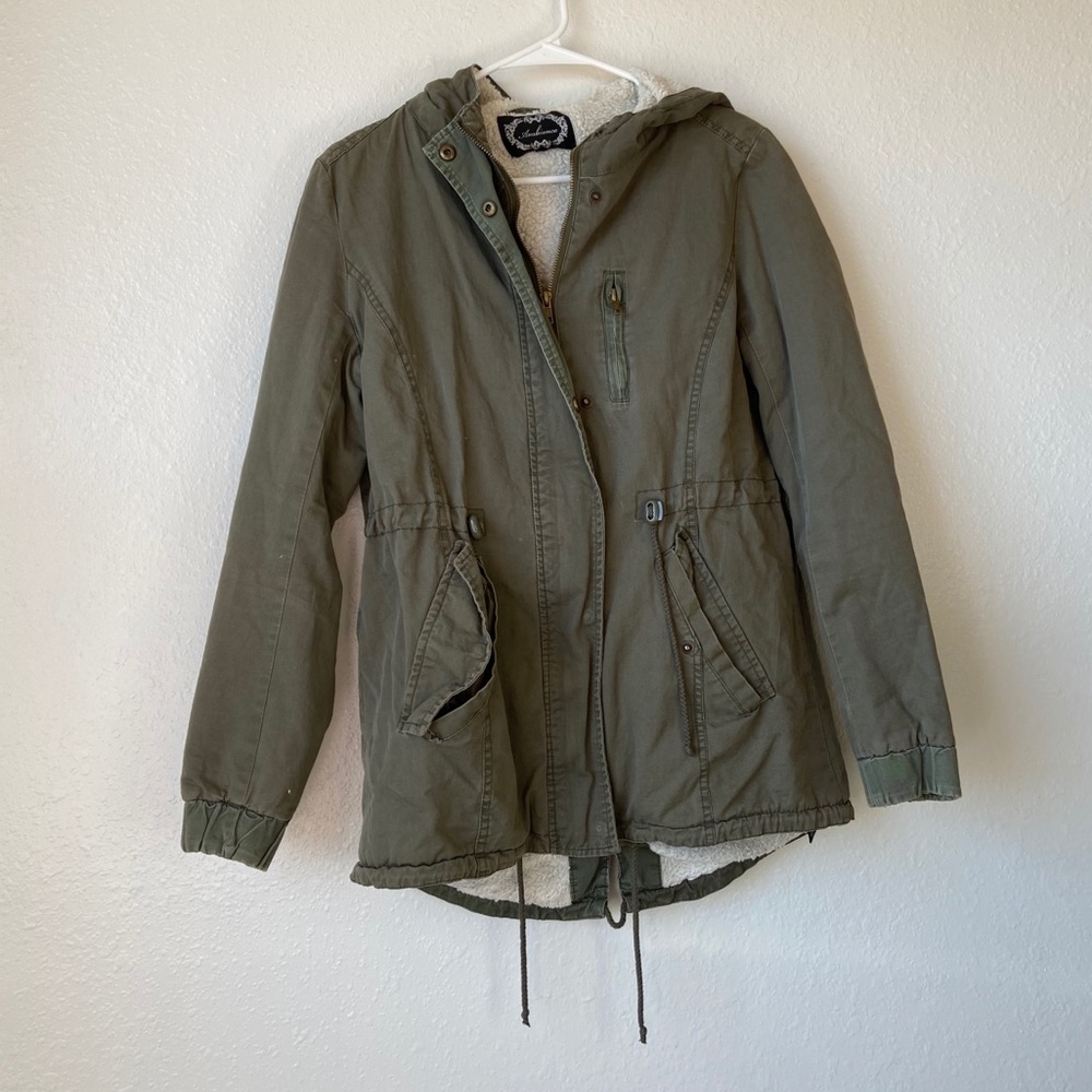 Army Green Lined Coat